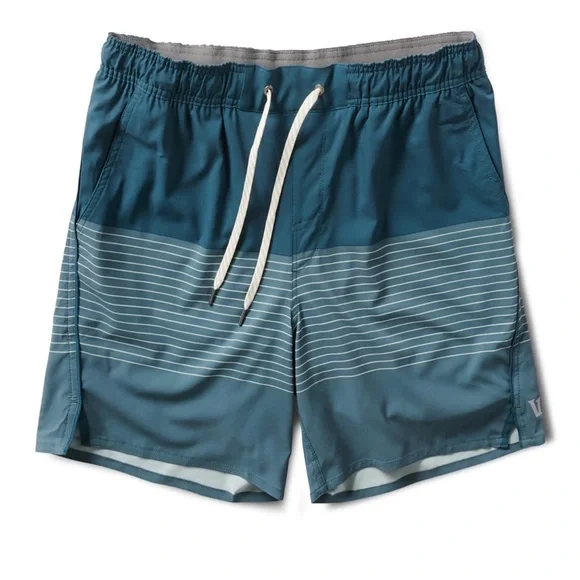 NWT 💥 LAST ONE - S | Vuori / Trail Short - Beryl Stripe - Picture 1 of 14
